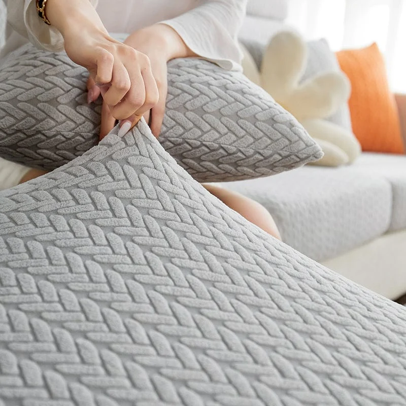 Housse de Coussin de Canapé Polaire