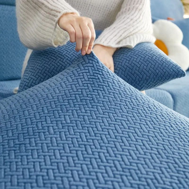 Housse de Coussin de Canapé Polaire
