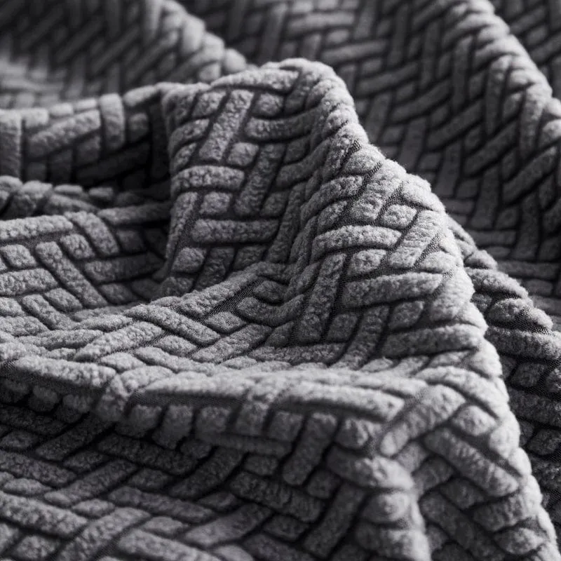 Housse de Coussin de Canapé Polaire