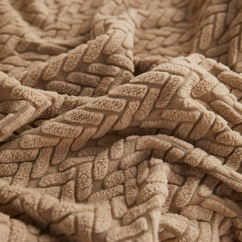 Housse de Coussin de Canapé Polaire