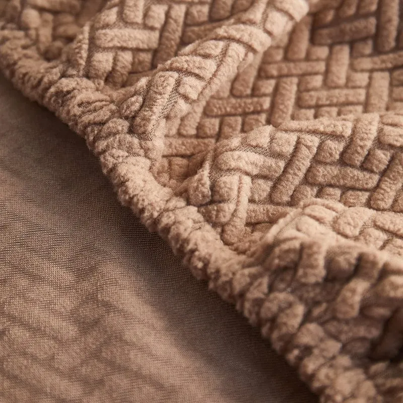 Housse de Coussin de Canapé Polaire