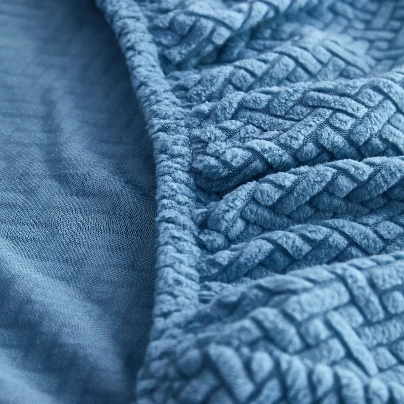Housse de Coussin de Canapé Polaire