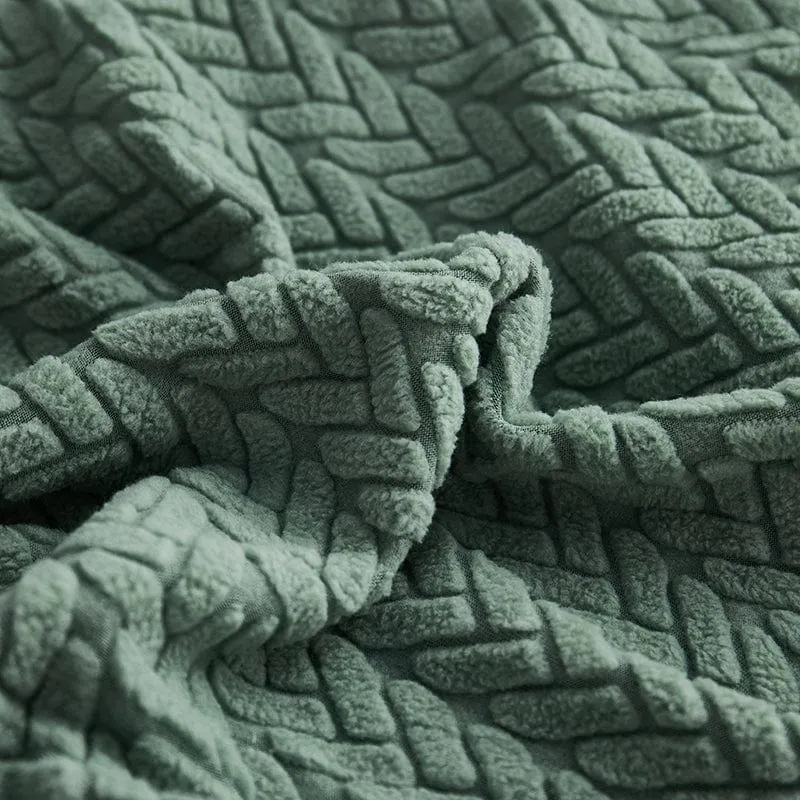 Housse de Coussin de Canapé Polaire