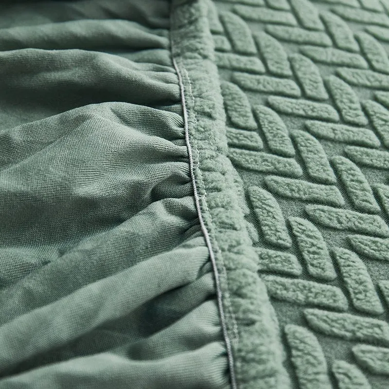 Housse de Coussin de Canapé Polaire