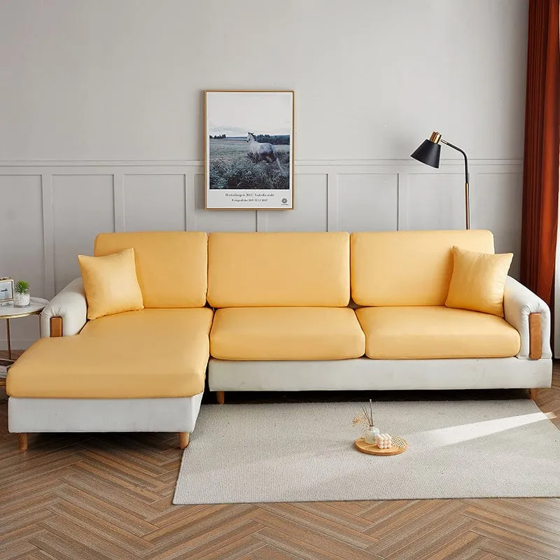 Housse de Coussin de Canapé en Simili Cuir