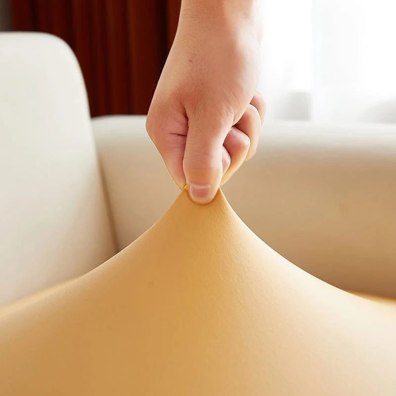 Housse de Coussin de Canapé en Simili Cuir