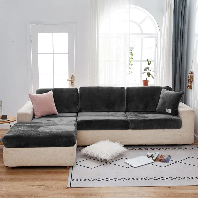 Housse de Coussin de Canapé Velours