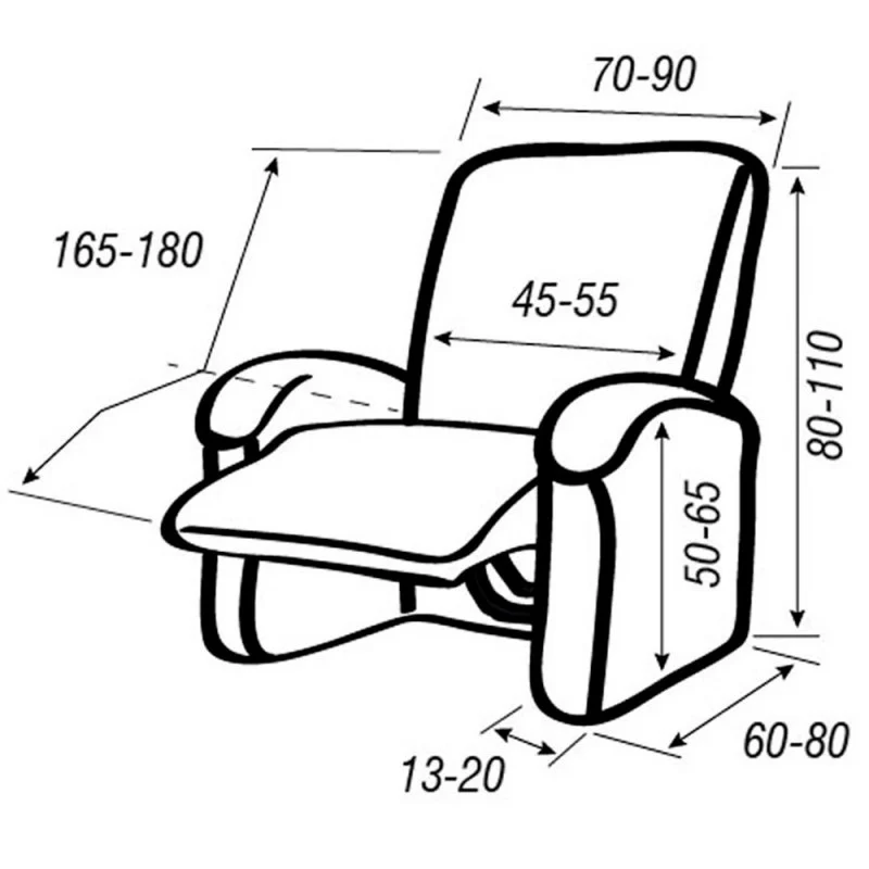 Housse Super Extensible de Fauteuil Relax Niagara