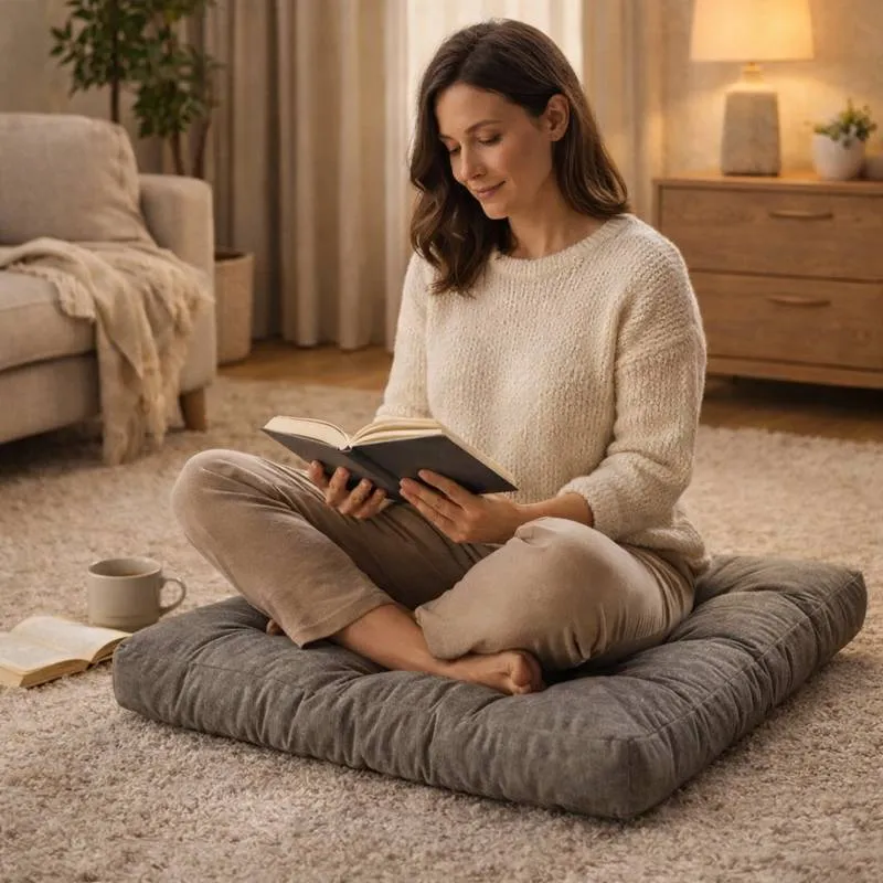 Coussin de Sol Grand gris