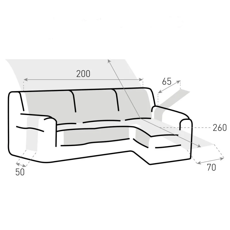 Couvre-Canapé Chaise Longue Dry Protect