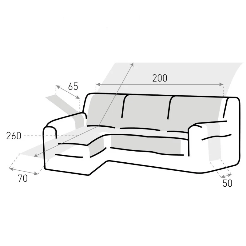 Couvre-Canapé Chaise Longue Dry Protect
