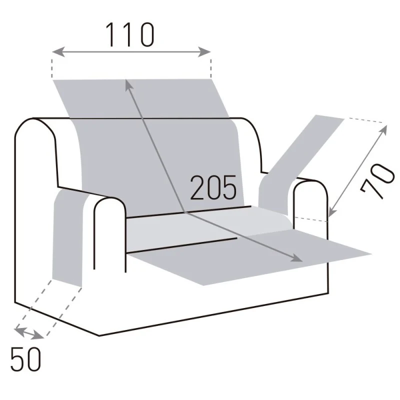 Couvre Canapé Matelassé Réversible Dry Protect
