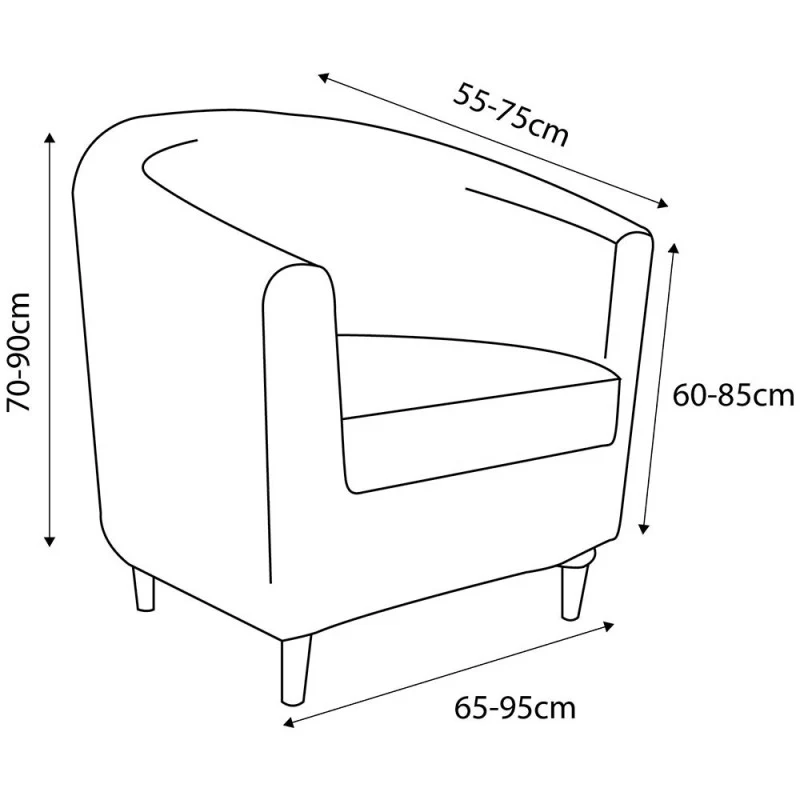 Housse Fauteuil Cabriolet Multi-élastique Tullsta Belfast