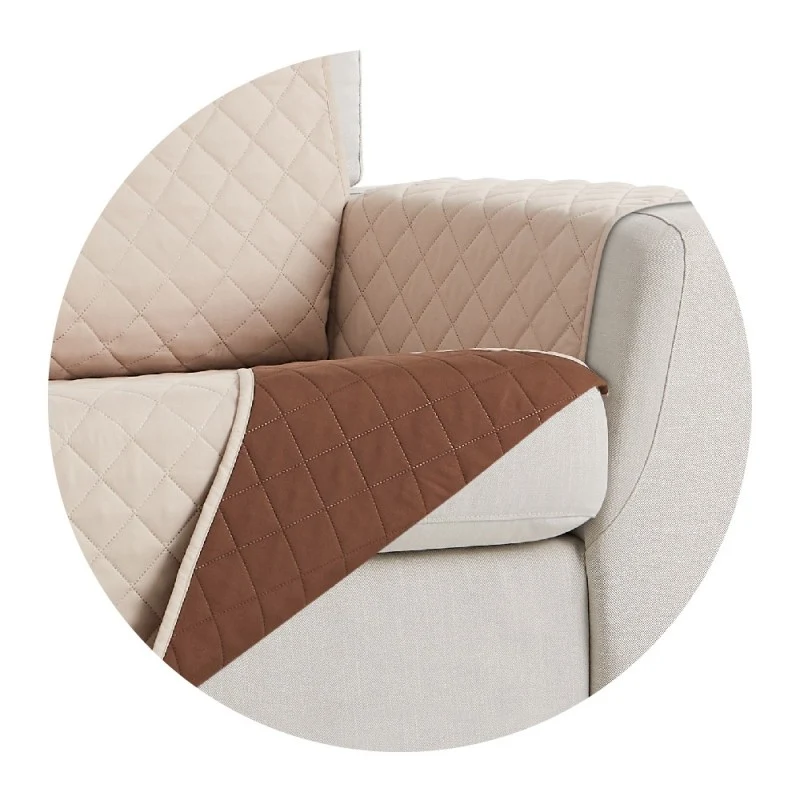 Couvre-méridienne matelassée et réversible Polster