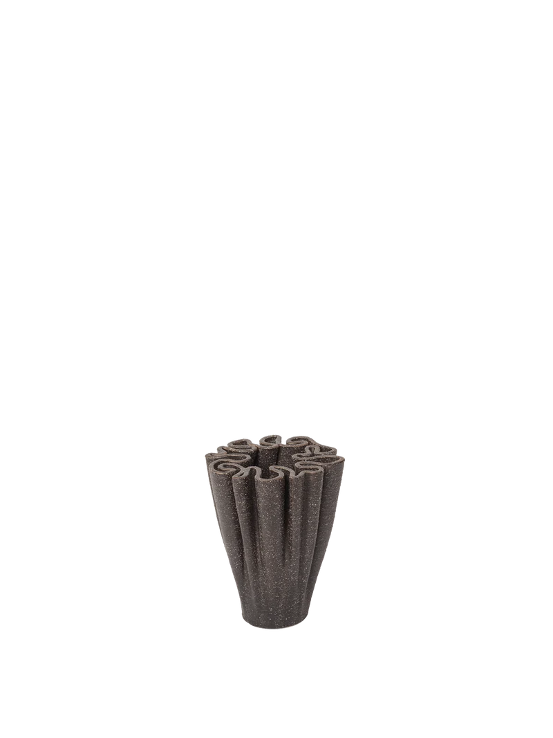 Dedali Vase - Small - Dark Brown