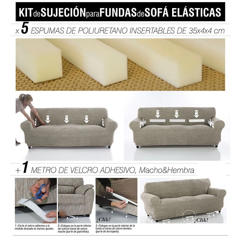 Kit fixation housses de canapé