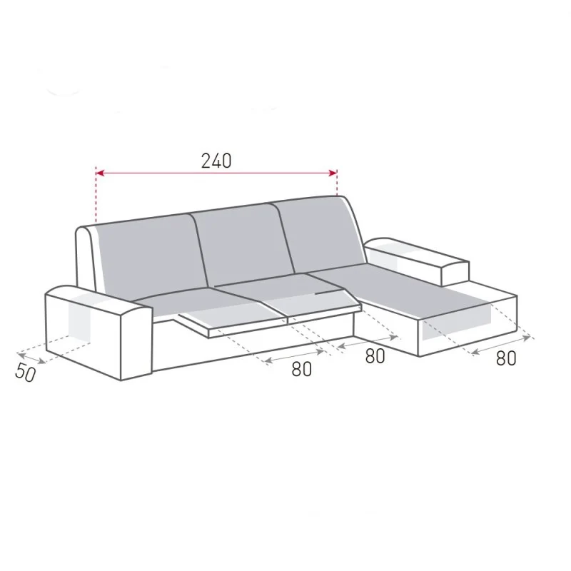 Housse de chaise longue relax réversible et rembourrée Polster