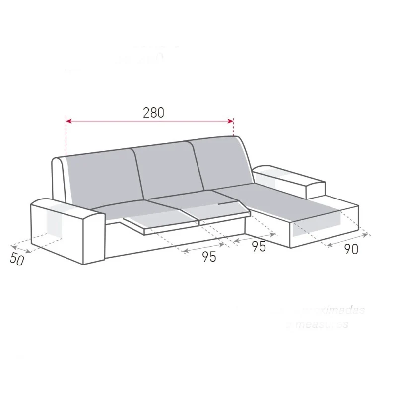 Housse de chaise longue relax réversible et rembourrée Polster