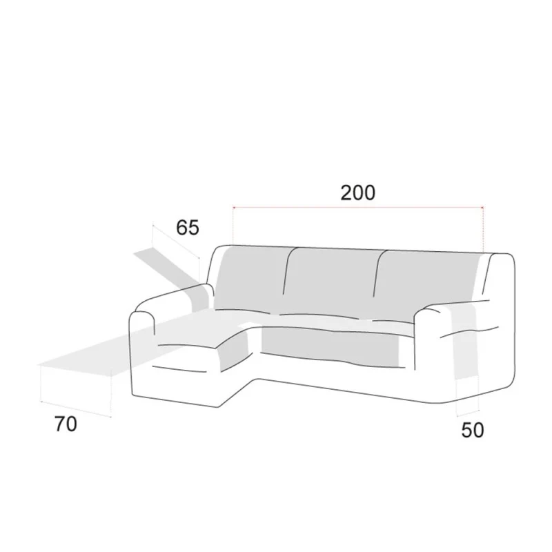 Housse de chaise longue antidérapante Coral