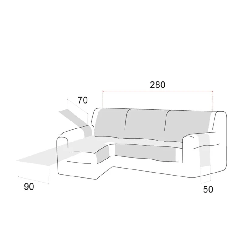 Housse de chaise longue antidérapante Coral