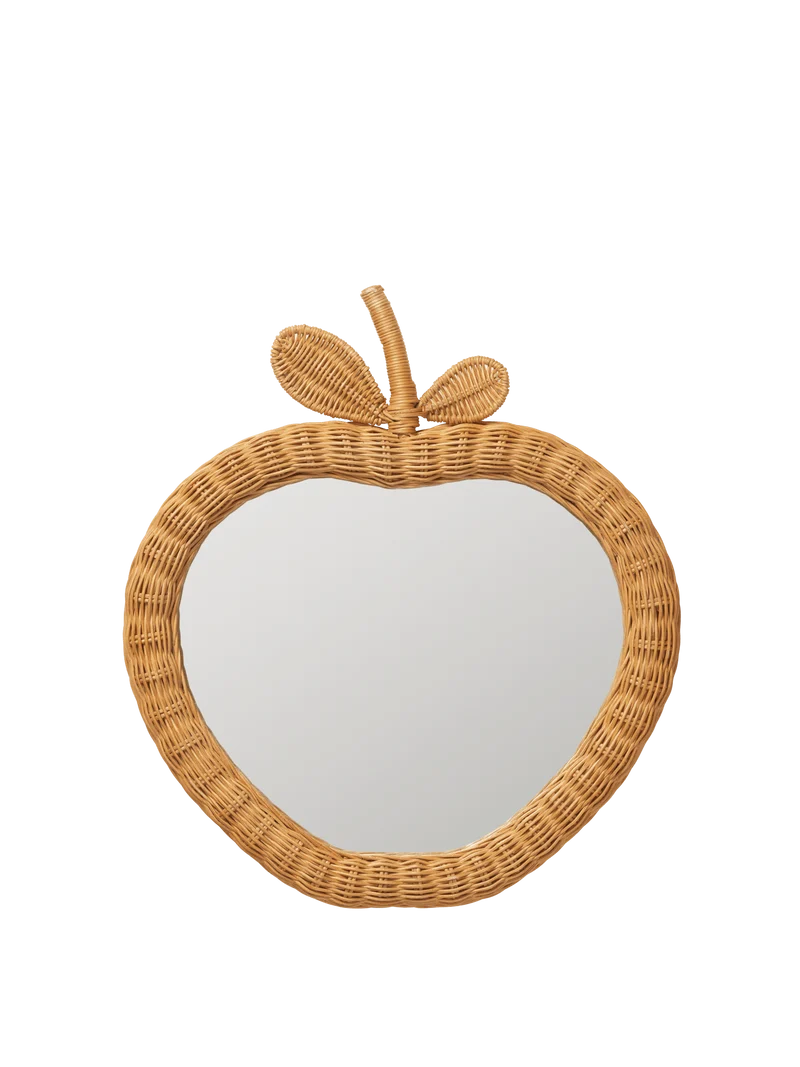 Apple Braided Mirror - Natural