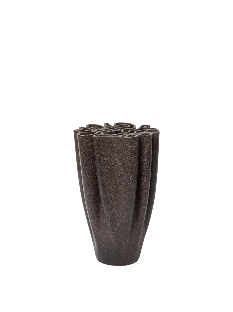 Dedali Vase - Large - Dark Brown