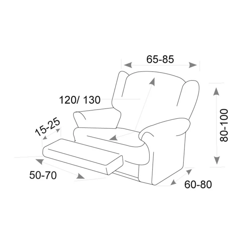 Housse Élastique Fauteuil Relax Indo