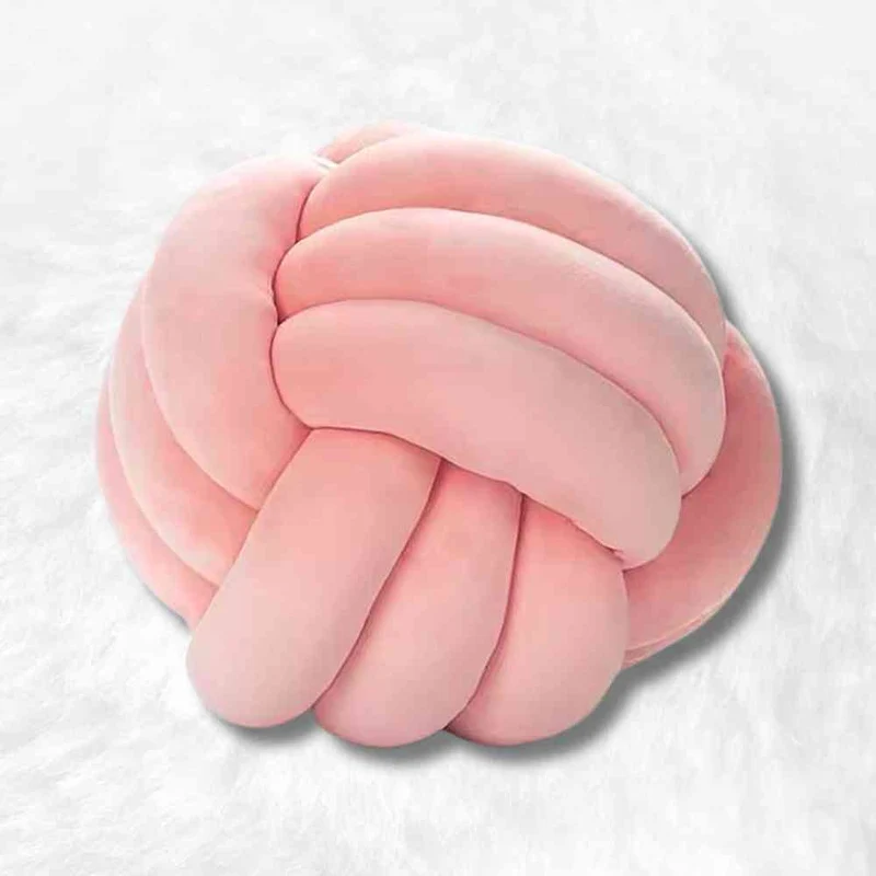 Coussin Noeud Rose