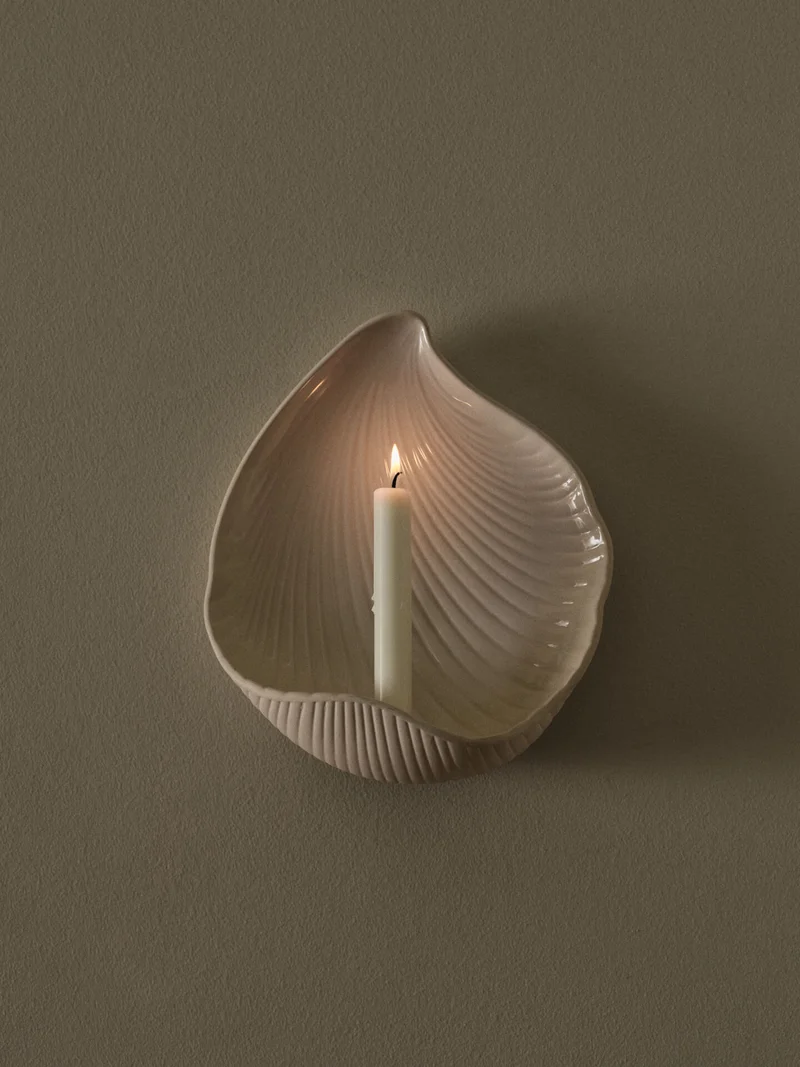 Shell Wall Candle Holder - Off-White