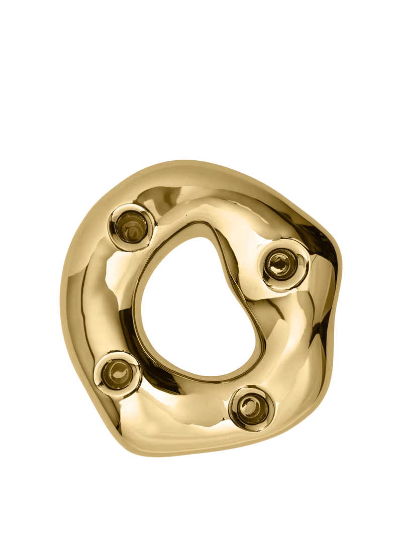 Bellure Ring Candle Holder - Brass Finish