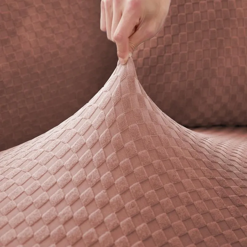 Housse de Canapé d'Angle Microfibre Rose