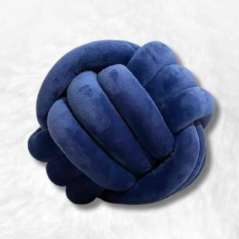 Coussin Noeud Bleu