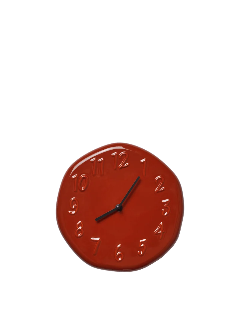 Loopi Wall Clock - Baked Clay