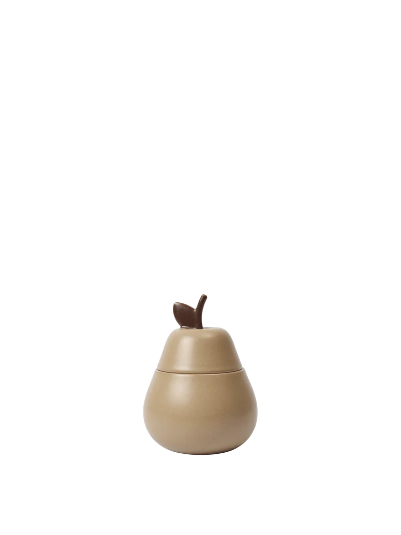 Pear Ceramic Container - Cashmere