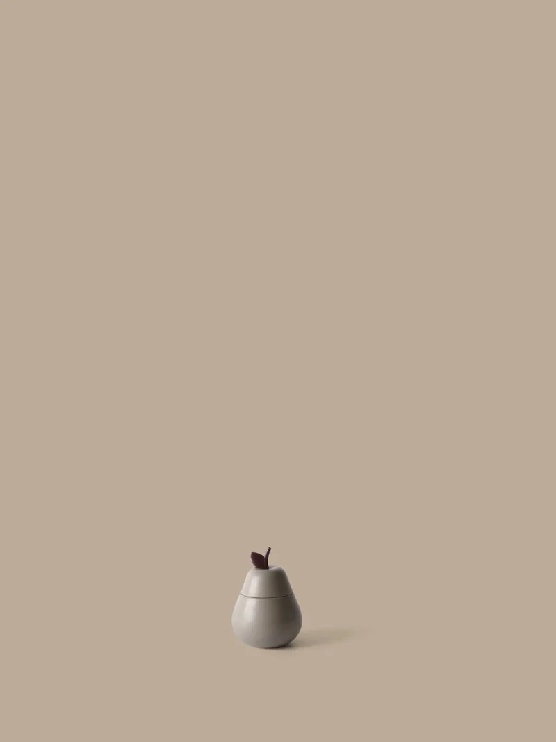 Pear Ceramic Container - Cashmere