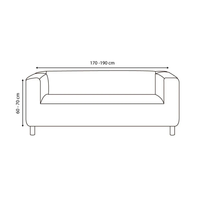 Housse Super Extensible Canapé Klippan Modèle Mila