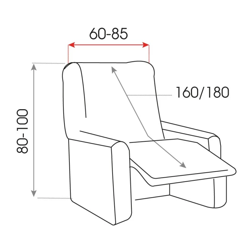 Housse Super Extensible de Fauteuil Relax Mila