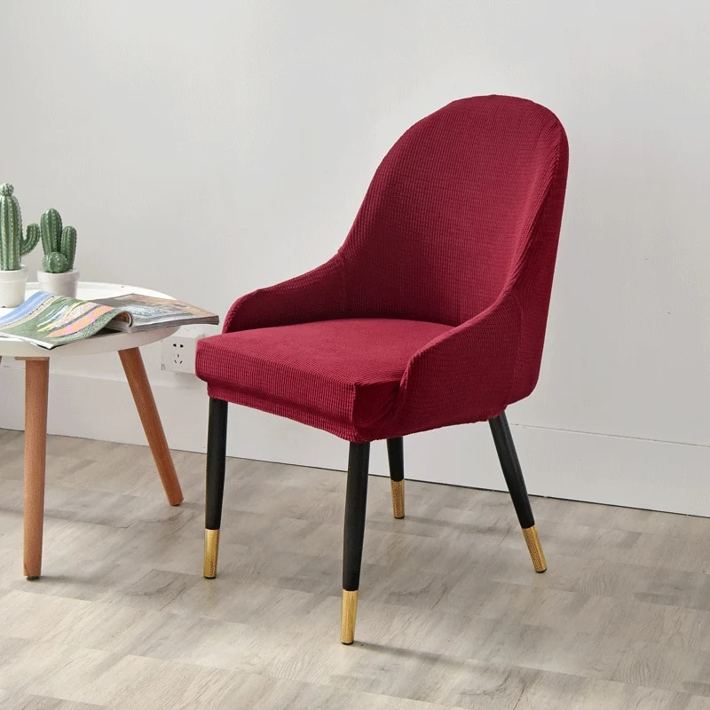 Housse de chaise scandinave Bjorli Bordeaux