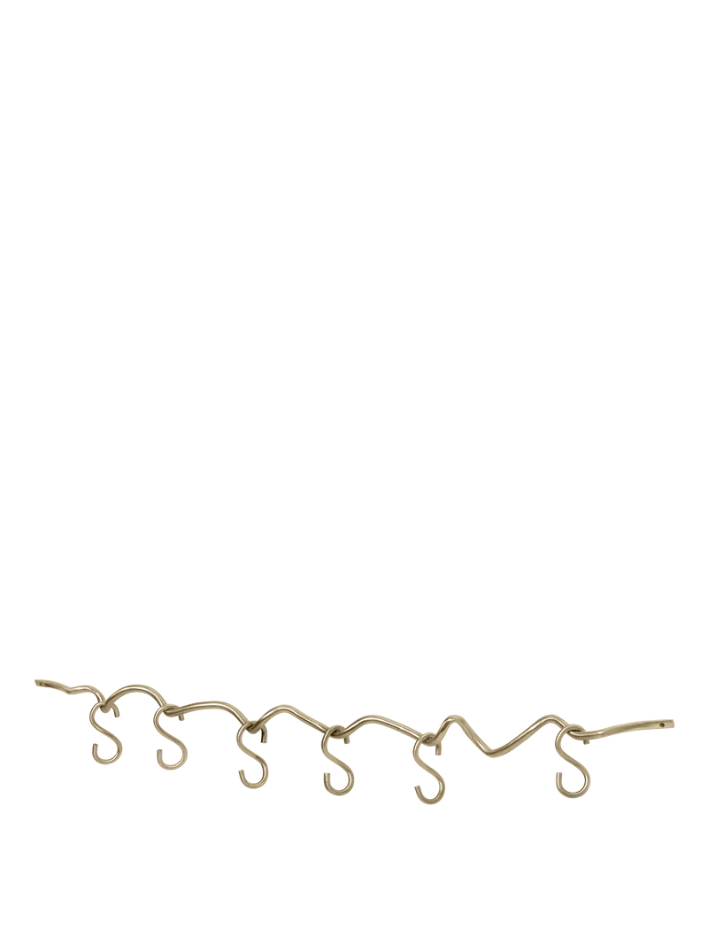 Curvature Hanging Rail - Brass