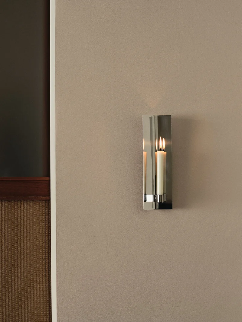 Eddy Wall Candle Holder - Mirror Polished
