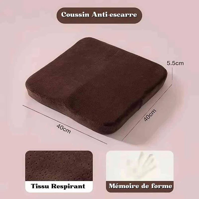 Coussin Anti-Escarre Fessier marron