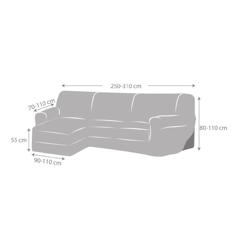 Housse Multi-élastique Canapé d'Angle Candi