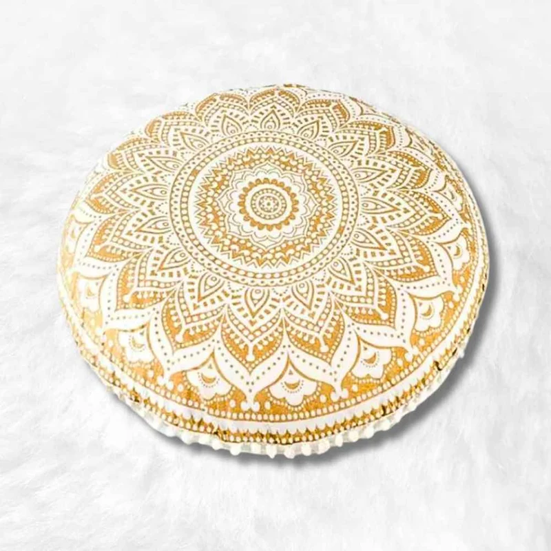 Coussin de Méditation style Tibétain Blanc