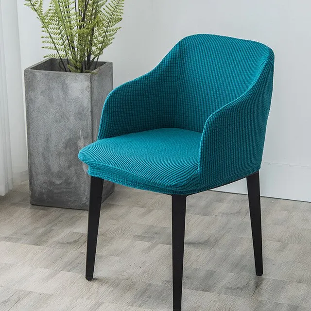Housse de chaise scandinave Tolga Bleu canard