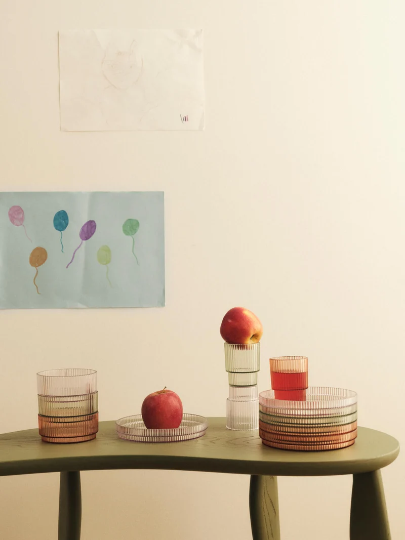 Ripple Kids Plates - Set of 2 - Clear