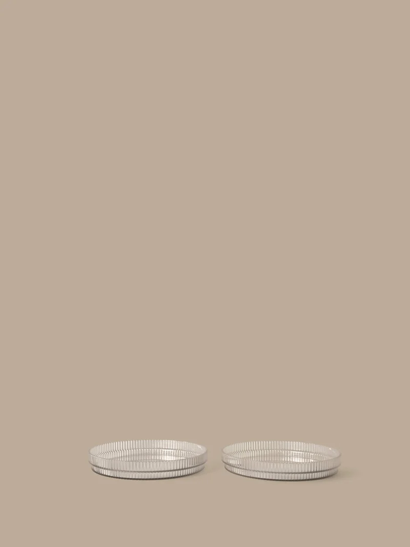 Ripple Kids Plates - Set of 2 - Clear
