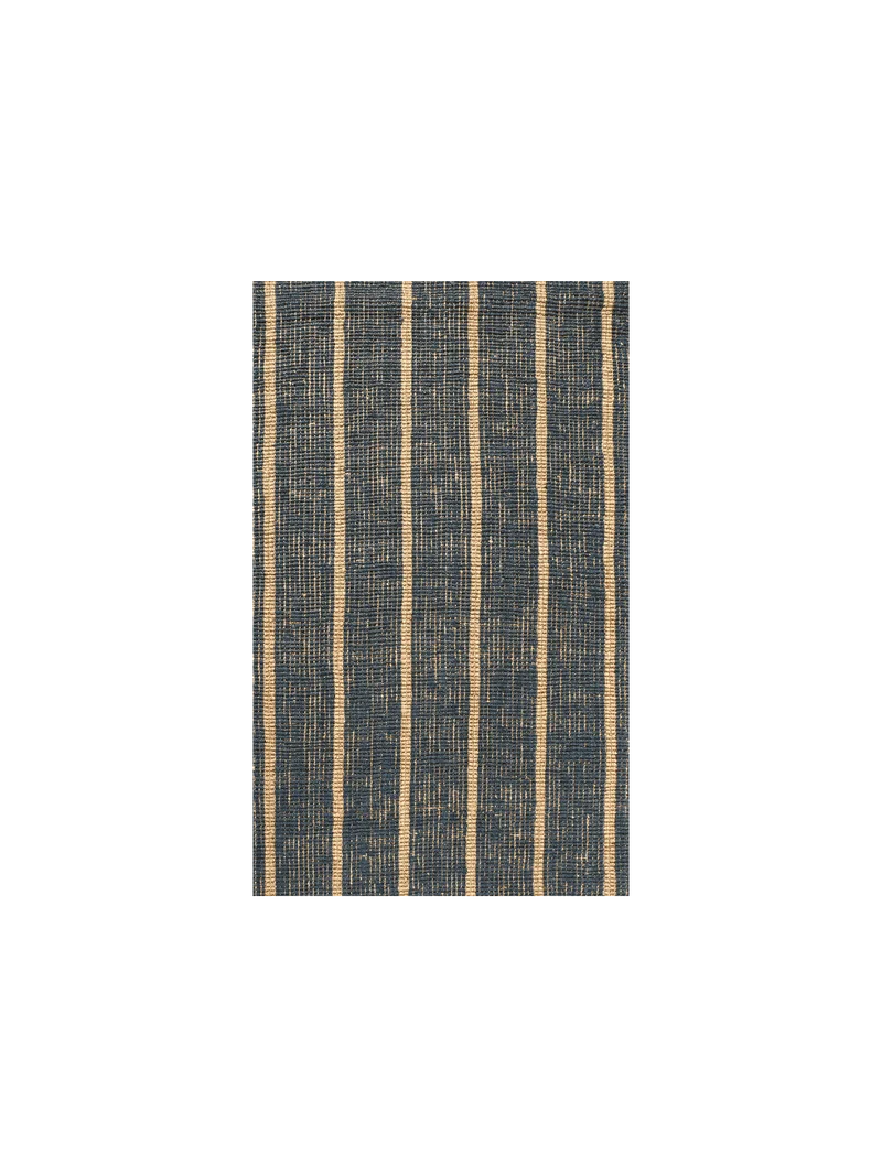 Rug Sample - Athens Stripes - Natural/Ink Blue