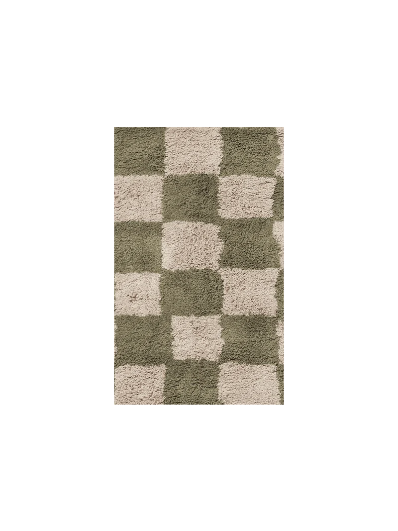 Rug Sample - Mara Washable - Elm Green/Warm Sand