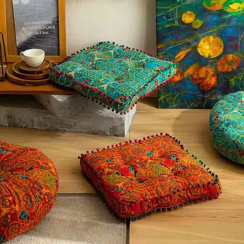 Coussin Yoga Carré Vert