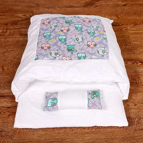 Lit douillet semi-fermé pour chat et petits animaux